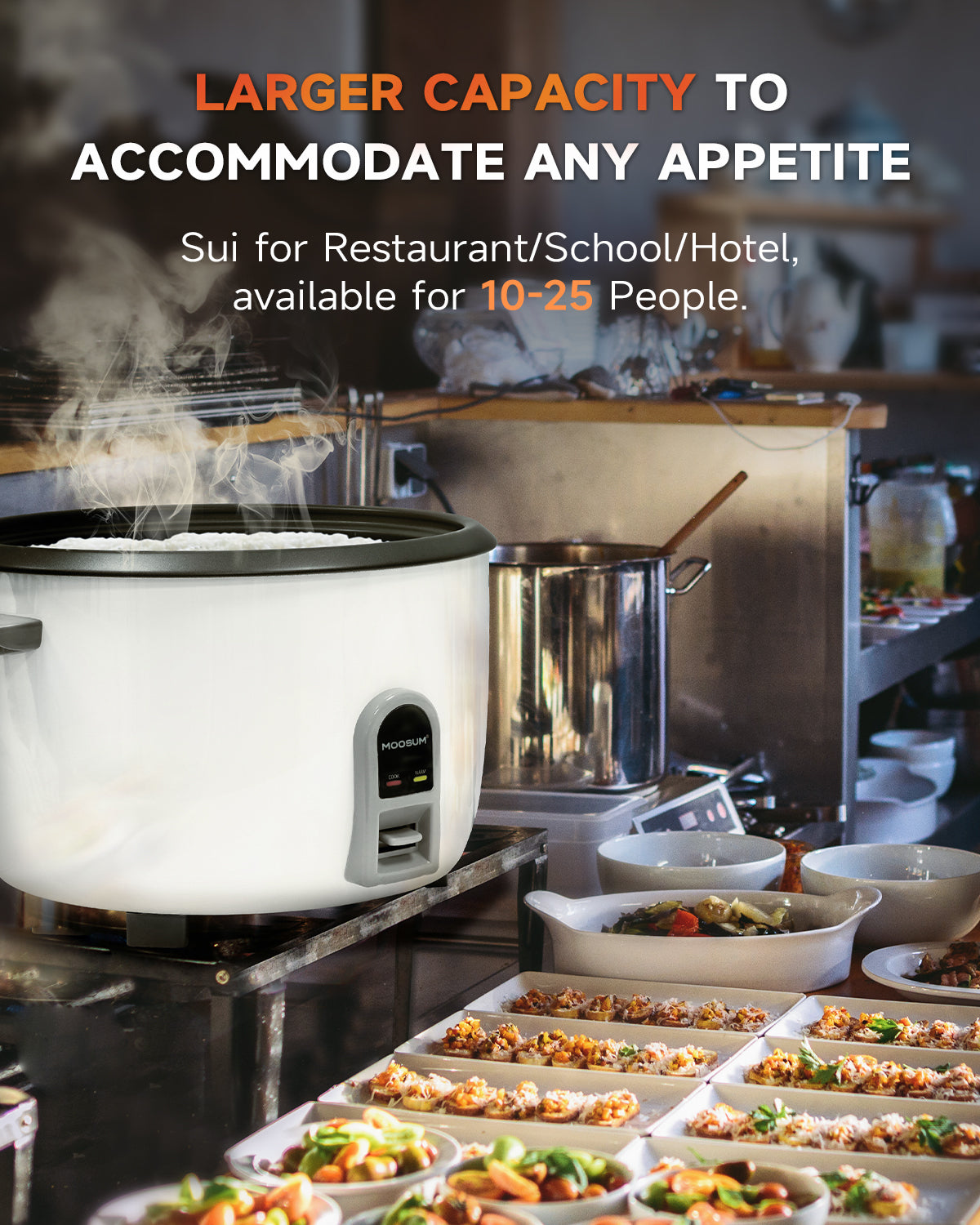 23-Cup (UnCooked), 46-Cup (Cooked) Commercial Rice Cooker