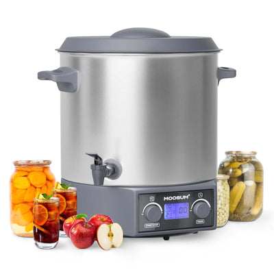 27 QT Electric Water Bath Canner with LED, Temperature and Timer Control