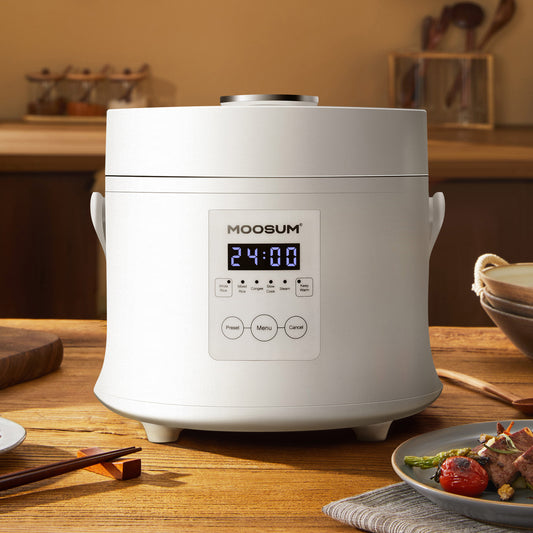 MOOSUM Multi Mini Rice Cooker 3-cups Uncooked (6-cups Cooked)